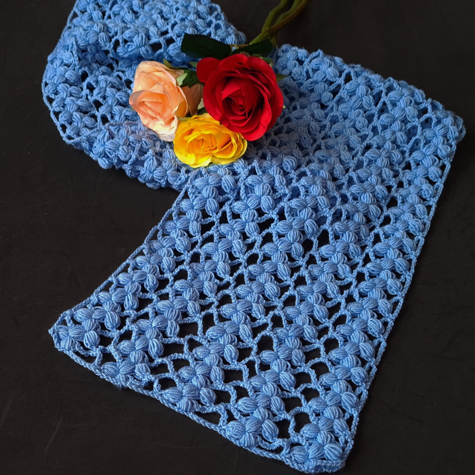 Radina Crochet Lacy Scarf Pattern PDF Download Tutorial - Etsy Canada