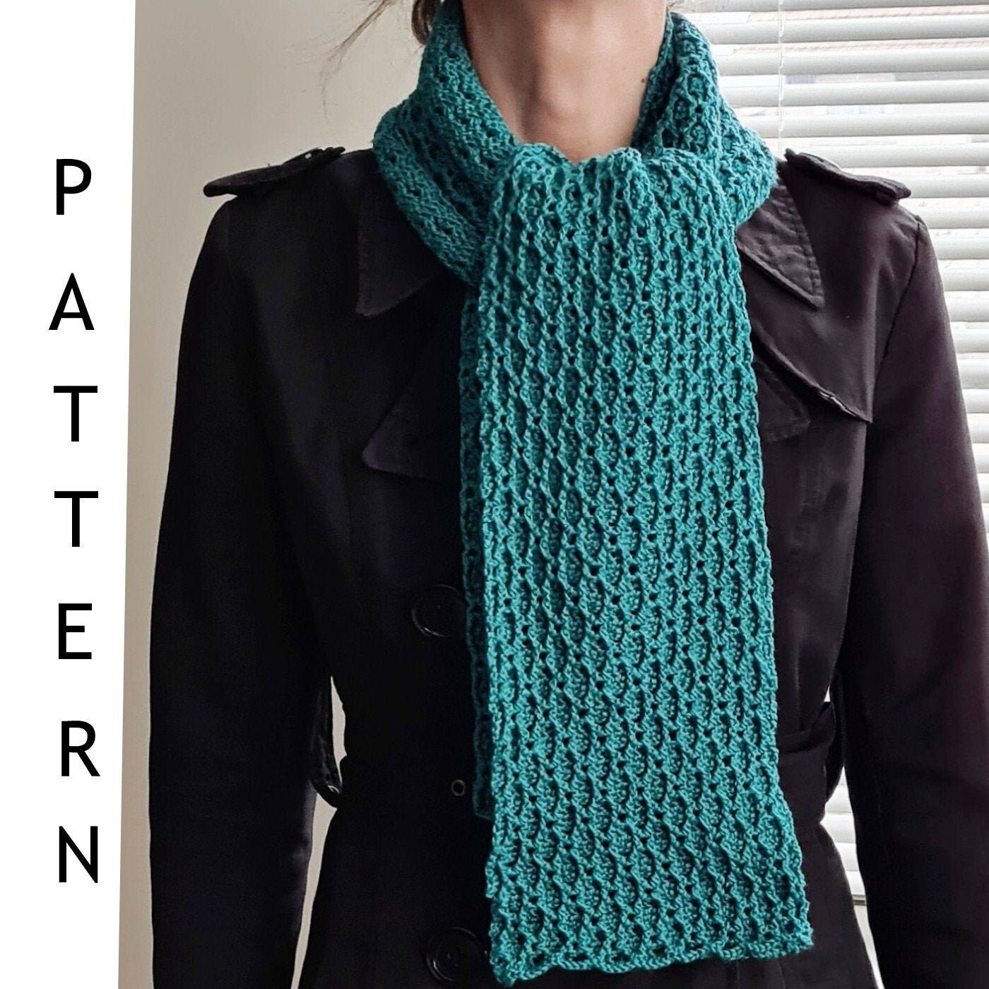 Yekaterina Crochet Scarf Pattern PDF Download Tutorial - Etsy