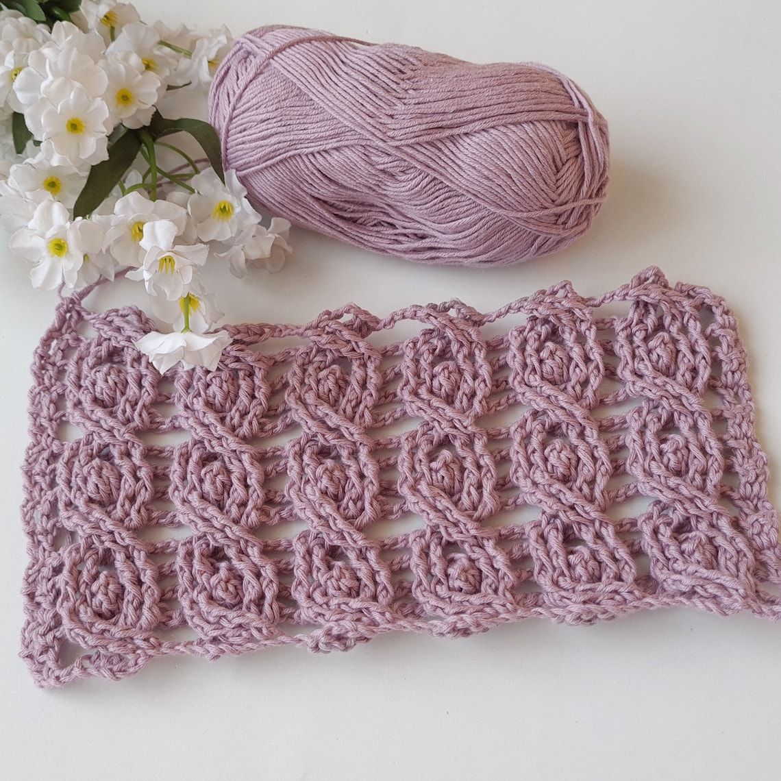 Maryana Crochet Scarf Pattern PDF Download Tutorial - Etsy