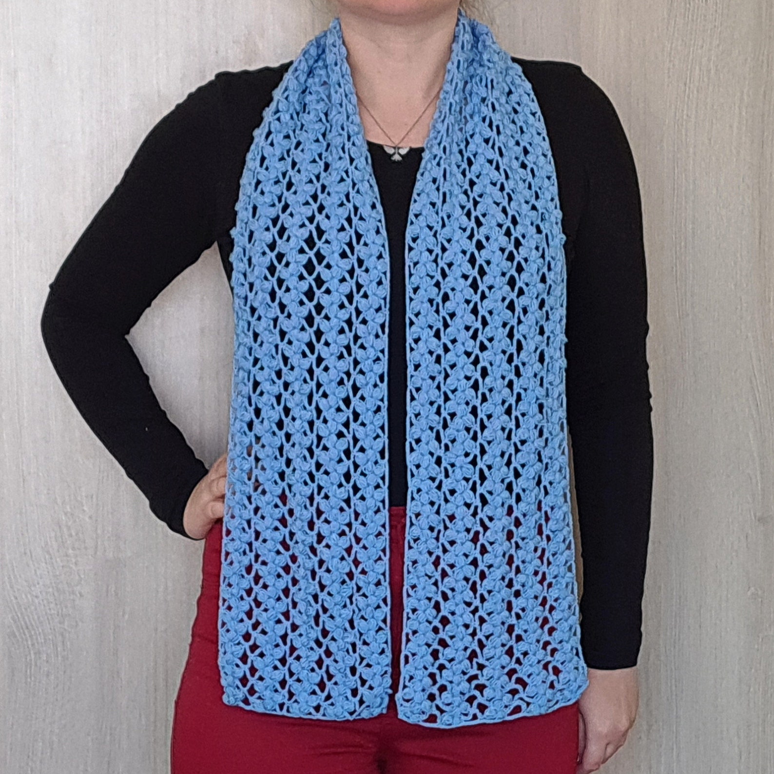 Radina Crochet Lacy Scarf Pattern PDF Download Tutorial - Etsy