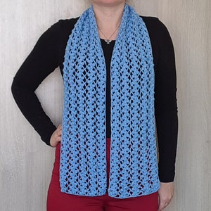 Radina Crochet Lacy Scarf Pattern PDF Download Tutorial - Etsy