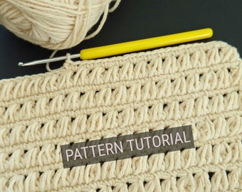 Tutorial de padrão de ponto de crochê para cobertores, cachecóis e envoltórios de bebê | Baixar PDF