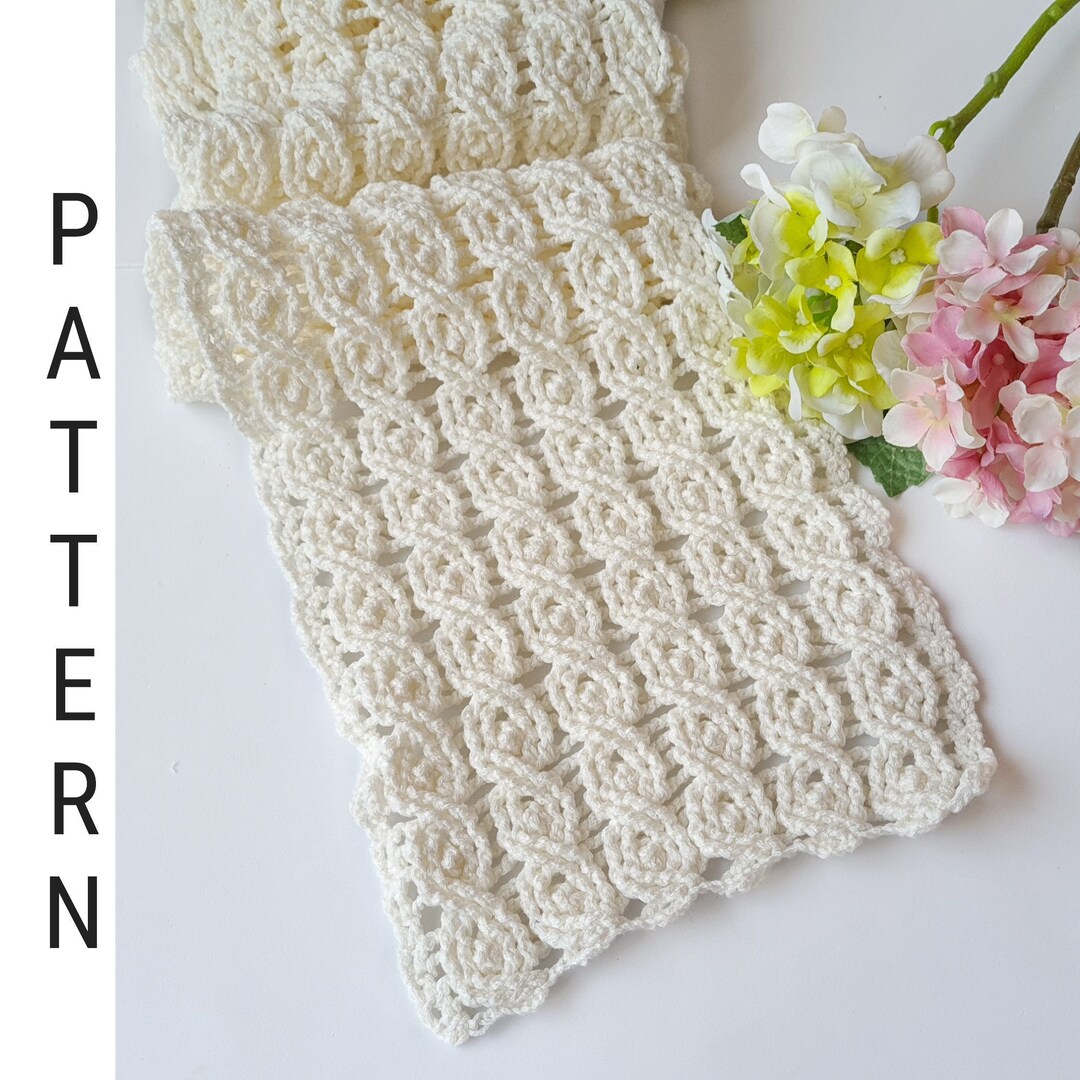 Maryana Crochet Scarf Pattern PDF Download Tutorial - Etsy Australia
