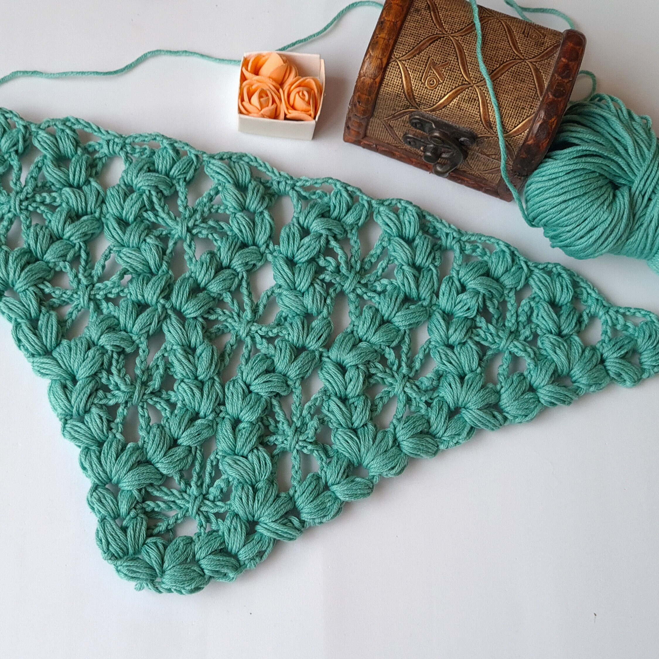 Desislava Crochet Scarf Pattern PDF Download Tutorial - Etsy
