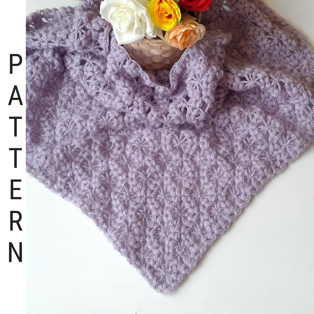 Desislava Crochet Scarf Pattern PDF Download Tutorial - Etsy