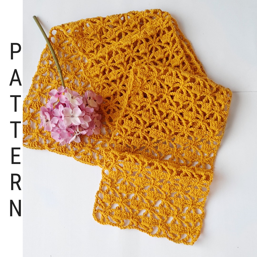 Petya Crochet Scarf Pattern PDF Download Tutorial - Etsy