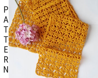Petya Crochet scarf pattern PDF download tutorial