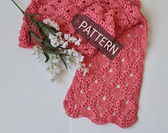 Amory Crochet scarf pattern PDF download tutorial