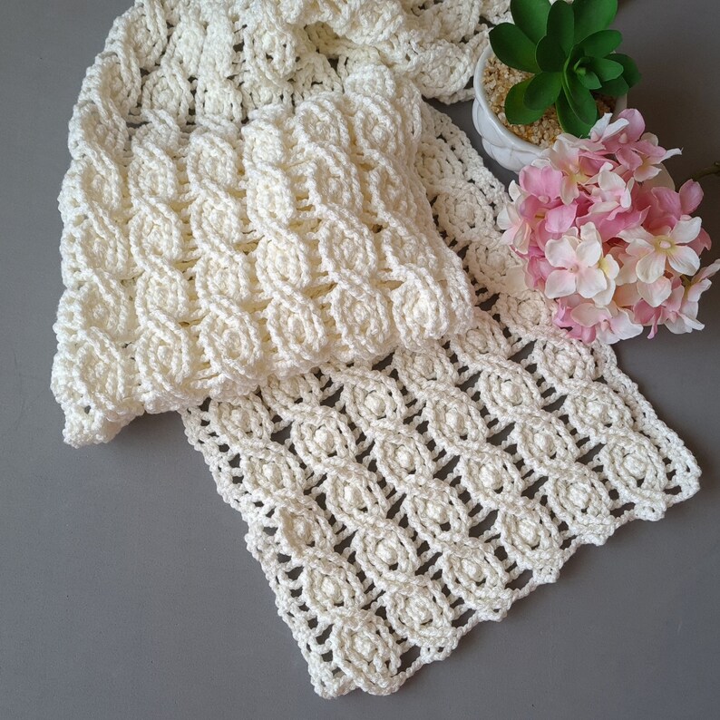 Maryana Crochet Scarf Pattern PDF Download Tutorial - Etsy