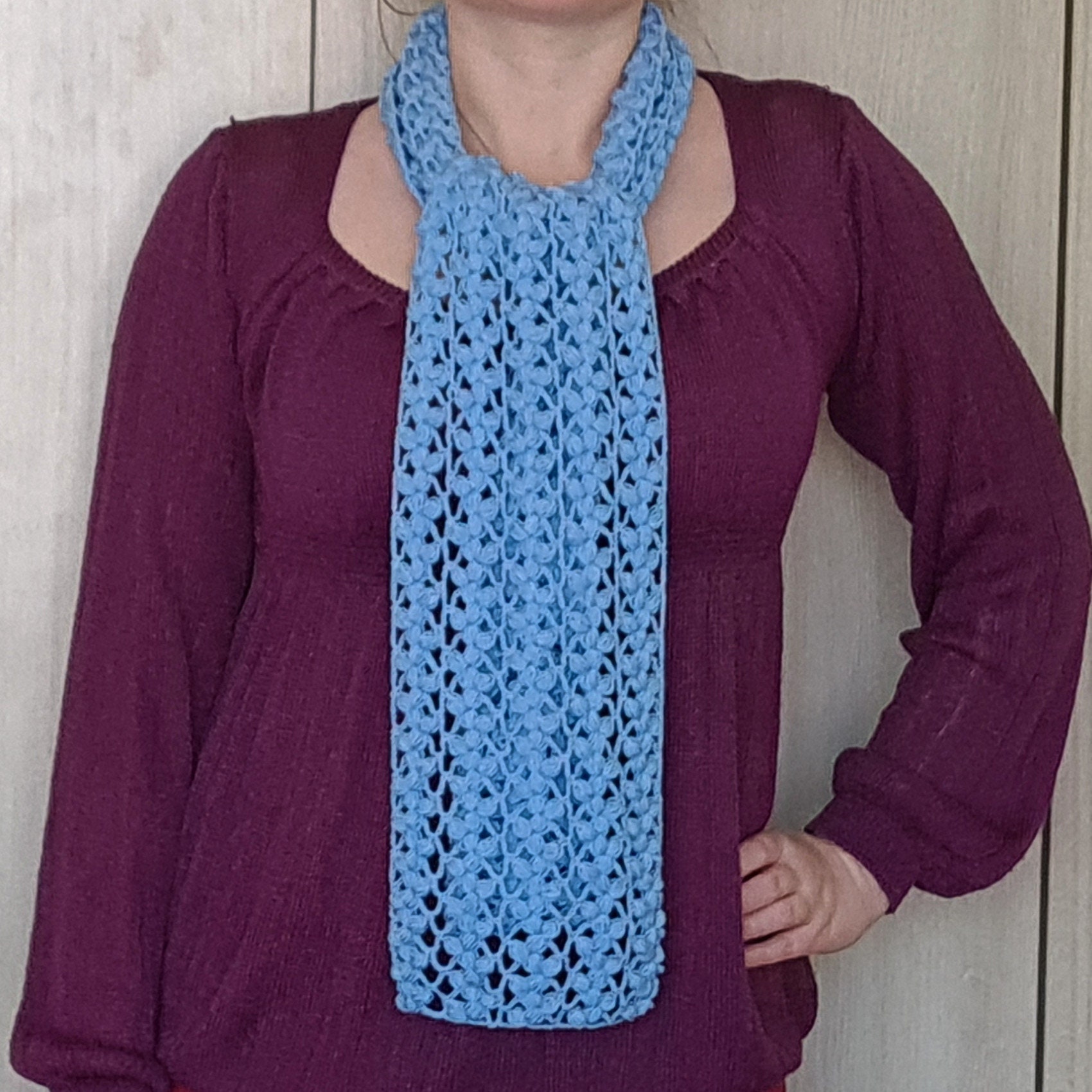 Radina Crochet Lacy Scarf Pattern PDF Download Tutorial - Etsy