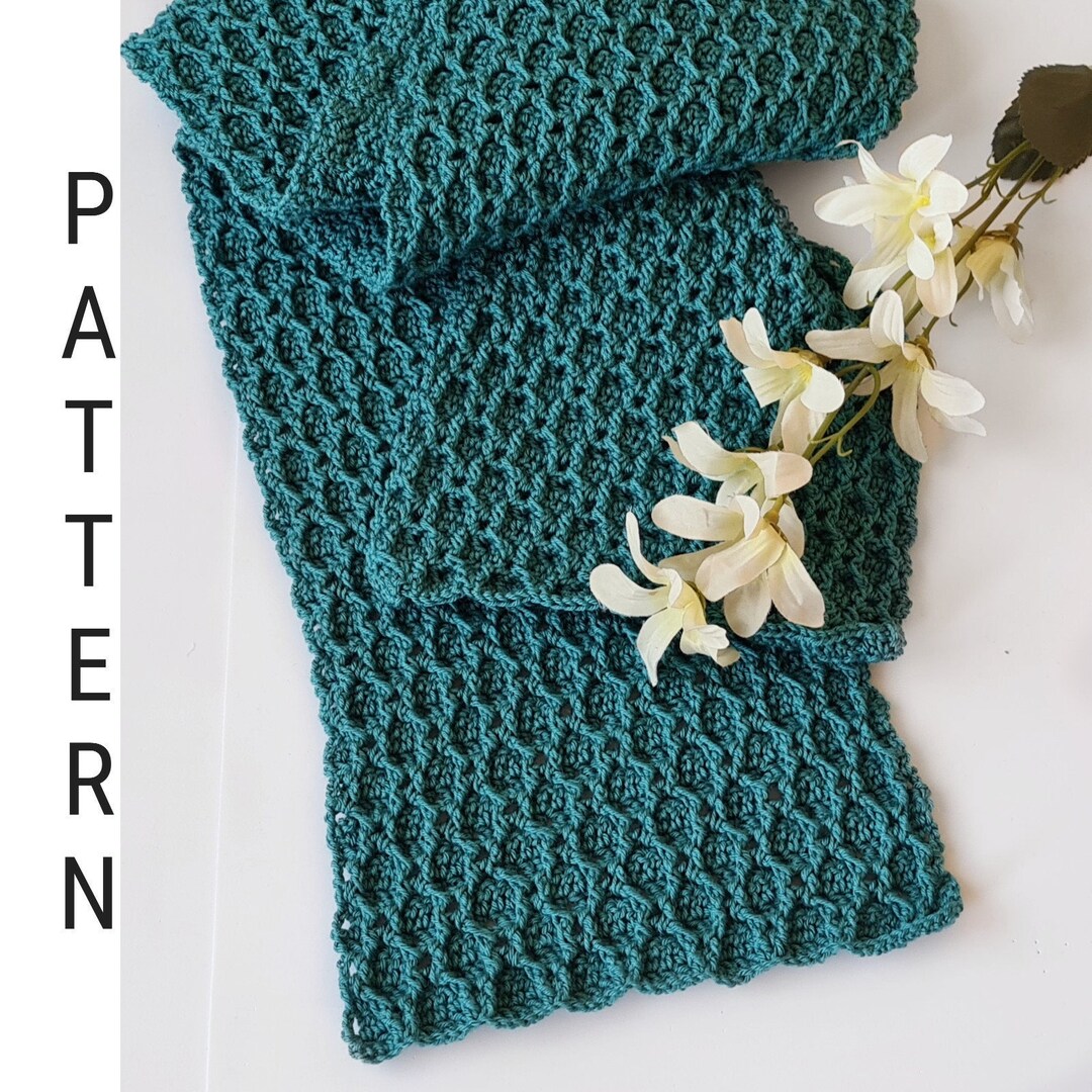 Yekaterina Crochet Scarf Pattern PDF Download Tutorial - Etsy