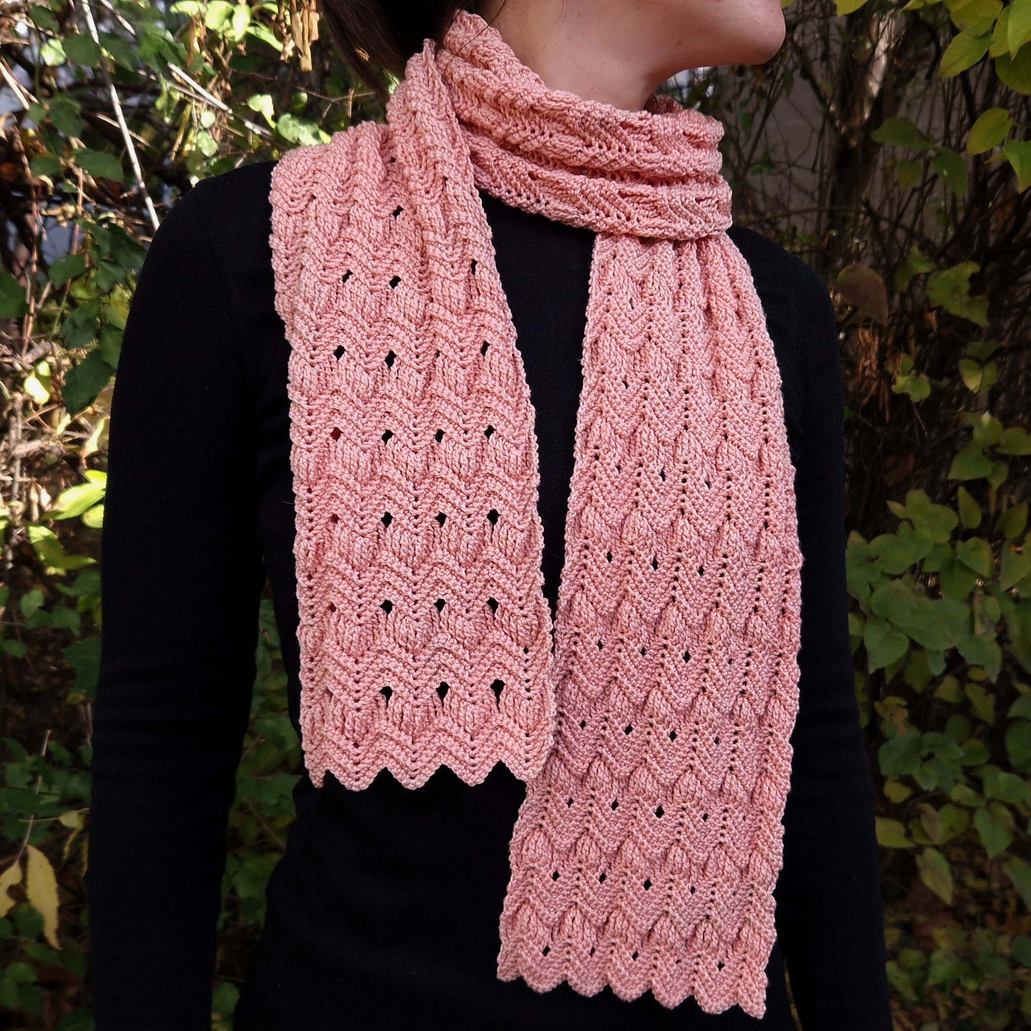 Malina Crochet Lacy Scarf Pattern PDF Download Tutorial - Etsy