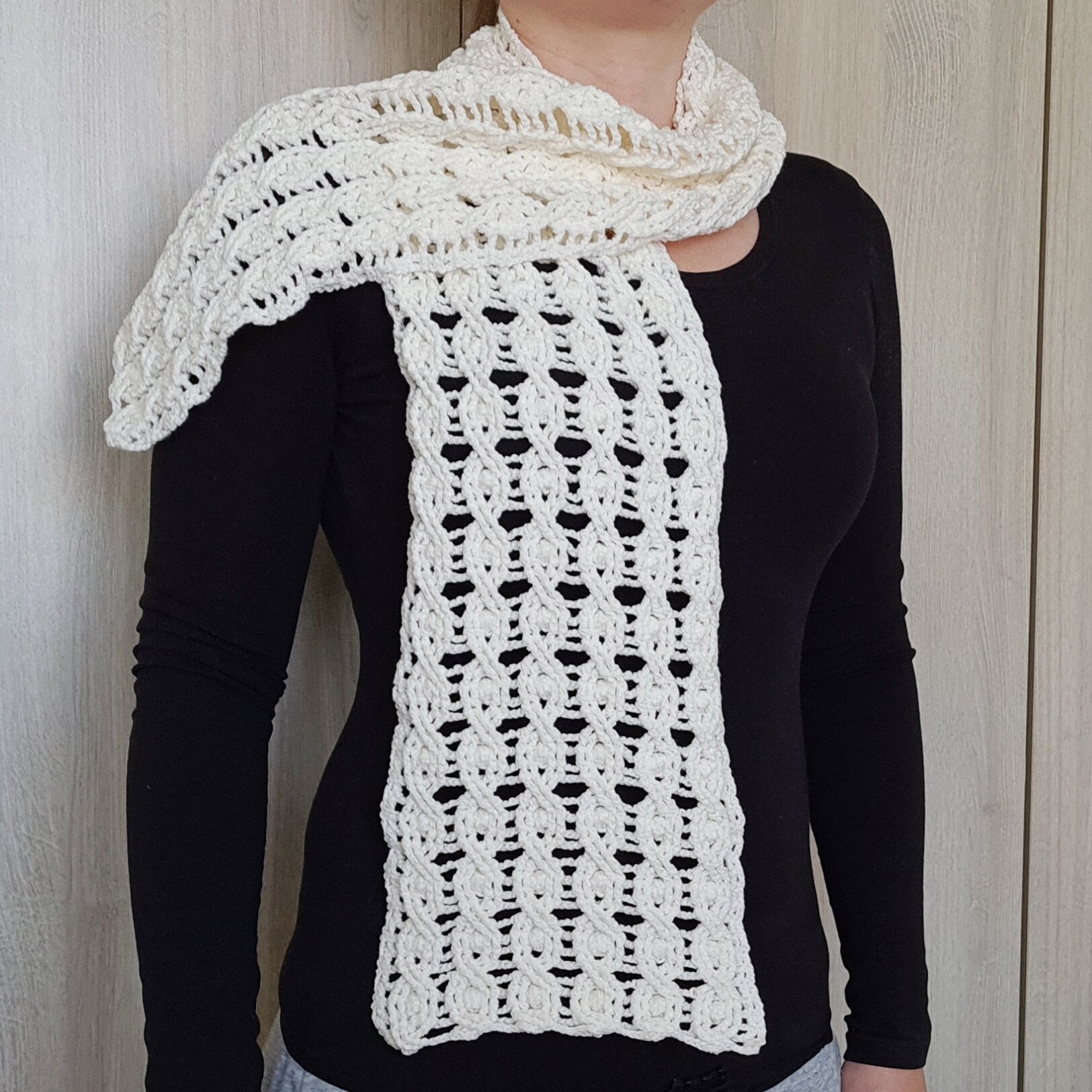 Maryana Crochet Scarf Pattern PDF Download Tutorial - Etsy