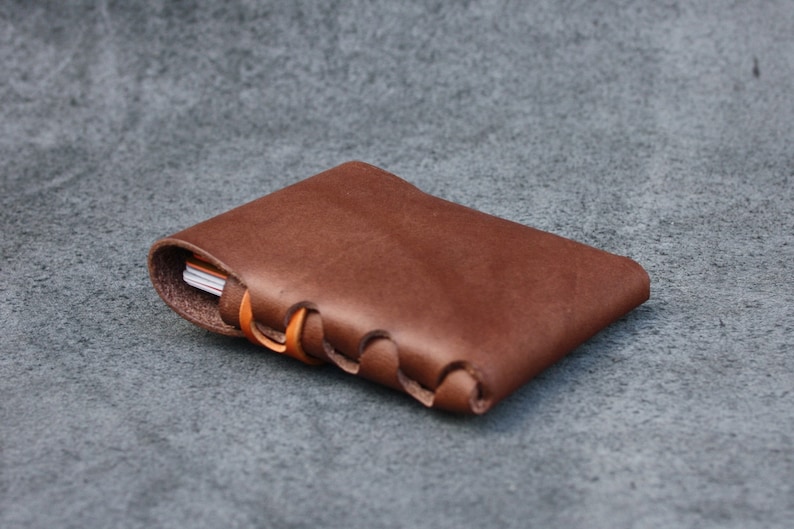 Stitchless wallet pattern, leather wallet template, cardholder pattern, no stitching wallet template, no sew pattern, leather pattern pdf image 5