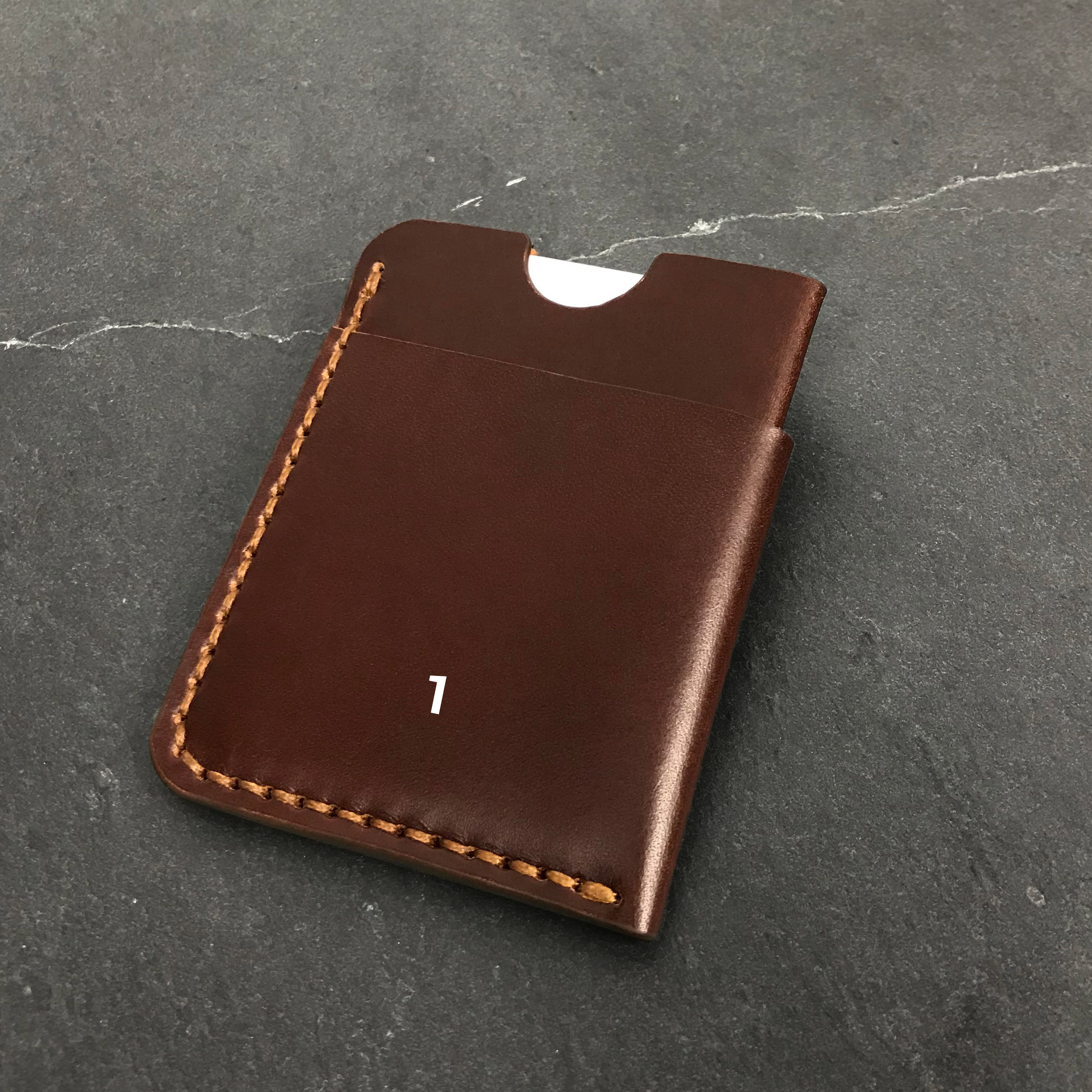 Leather Card Holder Handmade Leather Card Wallet Minimalist - Etsy