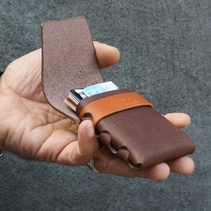 Stitchless wallet pattern, leather wallet template, cardholder pattern, no stitching wallet template, no sew pattern, leather pattern pdf image 3