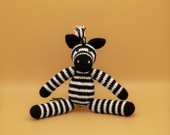 Handmade zebra crochet