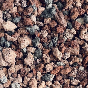 LAVA ROCK GRAVEL | Terrarium Supplies | Natural Volcanic Rocks | Landscaping for Vivariums, Terrariums and Projects | Propagation Supplies