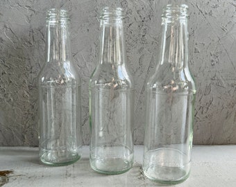 SMALL GLASS 200ML BOTTLES | Mini Bottle | Decorative Bottle | Home Decoration | 200ml Capacity  | Terrarium Glass Vessel | Craft Supplies