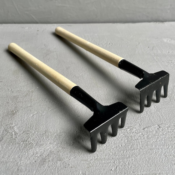 TERRARIUM RAKE TOOL | Terrarium Accessories | Plant Lovers | Terrarium Tools | Wood And Metal Rake | Mini Rakes