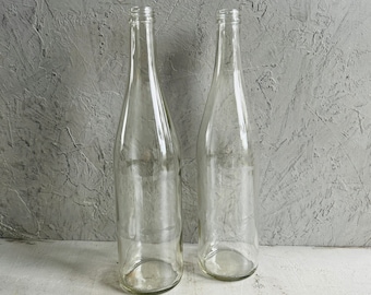 CLEAR ECOGLASS BOTTLES | Wine Bottle | Decorative Bottle | Home Decoration | 700ml Capacity  | Terrarium Glass Vessel