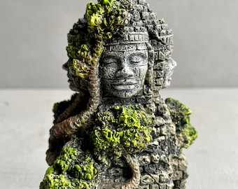 ANGKOR WAT MODEL Terrarium Aquarium Decor Resin Made Decorations Ornament Jungle Arrangement Cambodian Temple Ruins