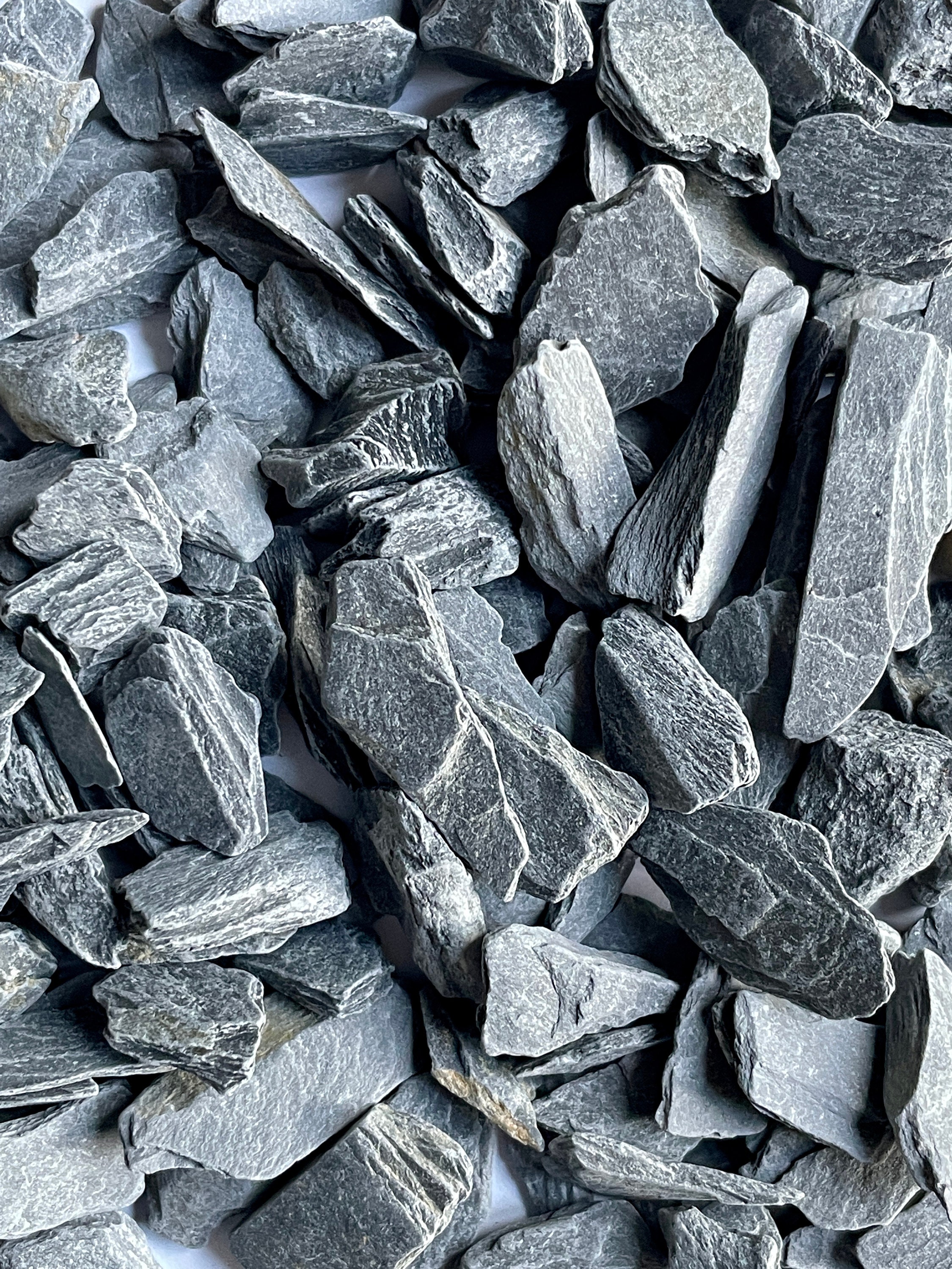 GREY / BLUE SLATE Stones | Terrarium Supplies | Decorative Rocks | Landscaping for Terrariums, Aquariums, Vivariums | Pot Toppers | Crafts