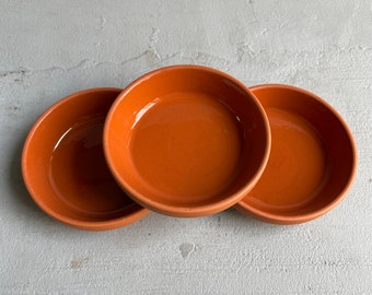 Top Glazed Natural Clay Terracotta Saucer | Clay Tray | Classic Design | Glazed Earthenware | Matching Classic Terracotta Pots