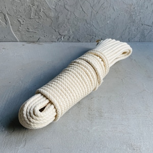 NATURAL COTTON CORD | Natural Cotton Thread | Macrame | Plant Hanging Cord | Thick and Solid | Strong Rope