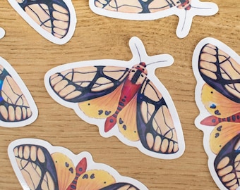 Holographic Moth grote sticker