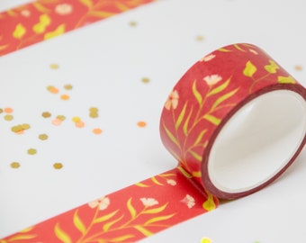 Red Nature Washi Tape