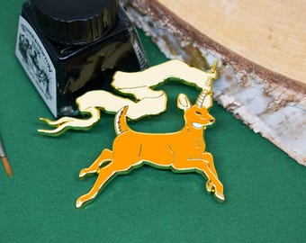 Fantasy deer pin
