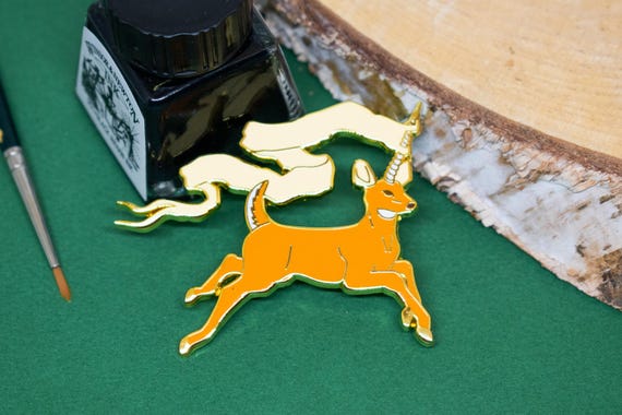 Fantasy deer pin
