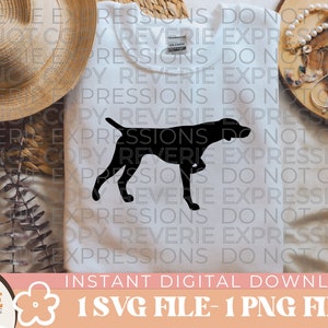 GSP Cut Out SVG Digital Download | German Shorthaired Pointer Decal