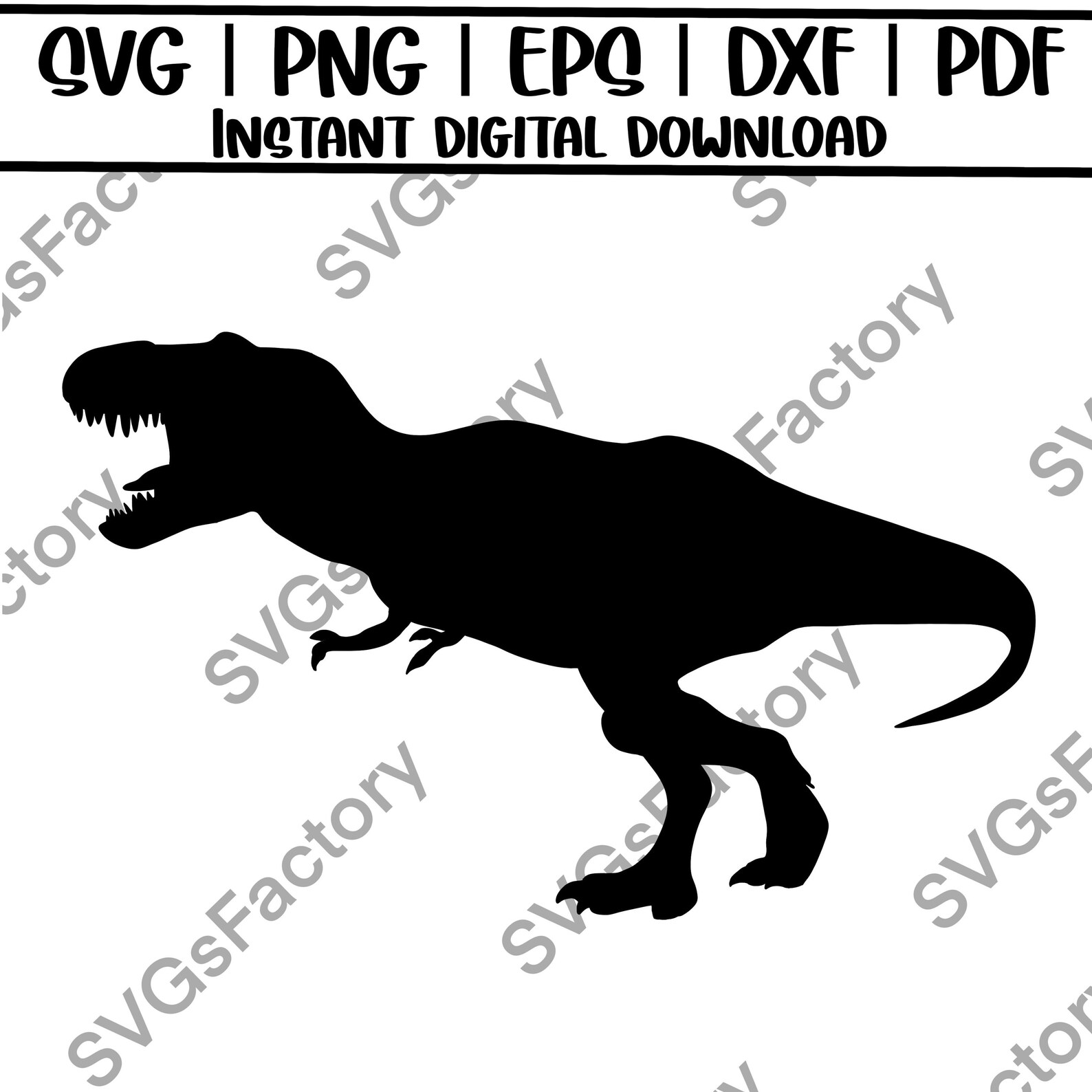 T-rex Cut Out SVG Digital Download Trex Decal | Etsy