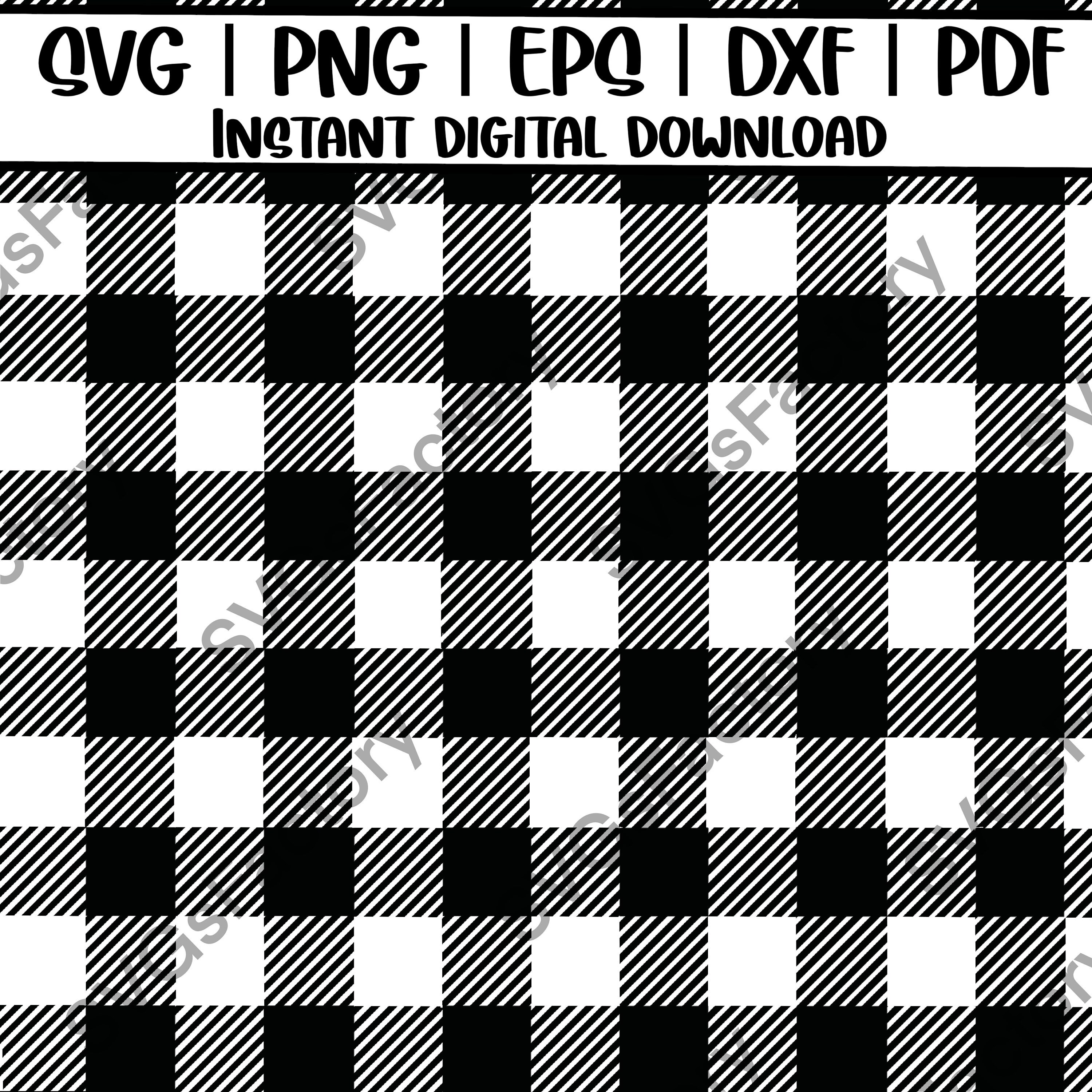 Transparent Buffalo Plaid Background SVG and PNG Digital - Etsy