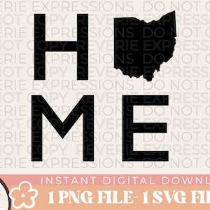 Ohio Home SVG and PNG | Ohio Home Graphic