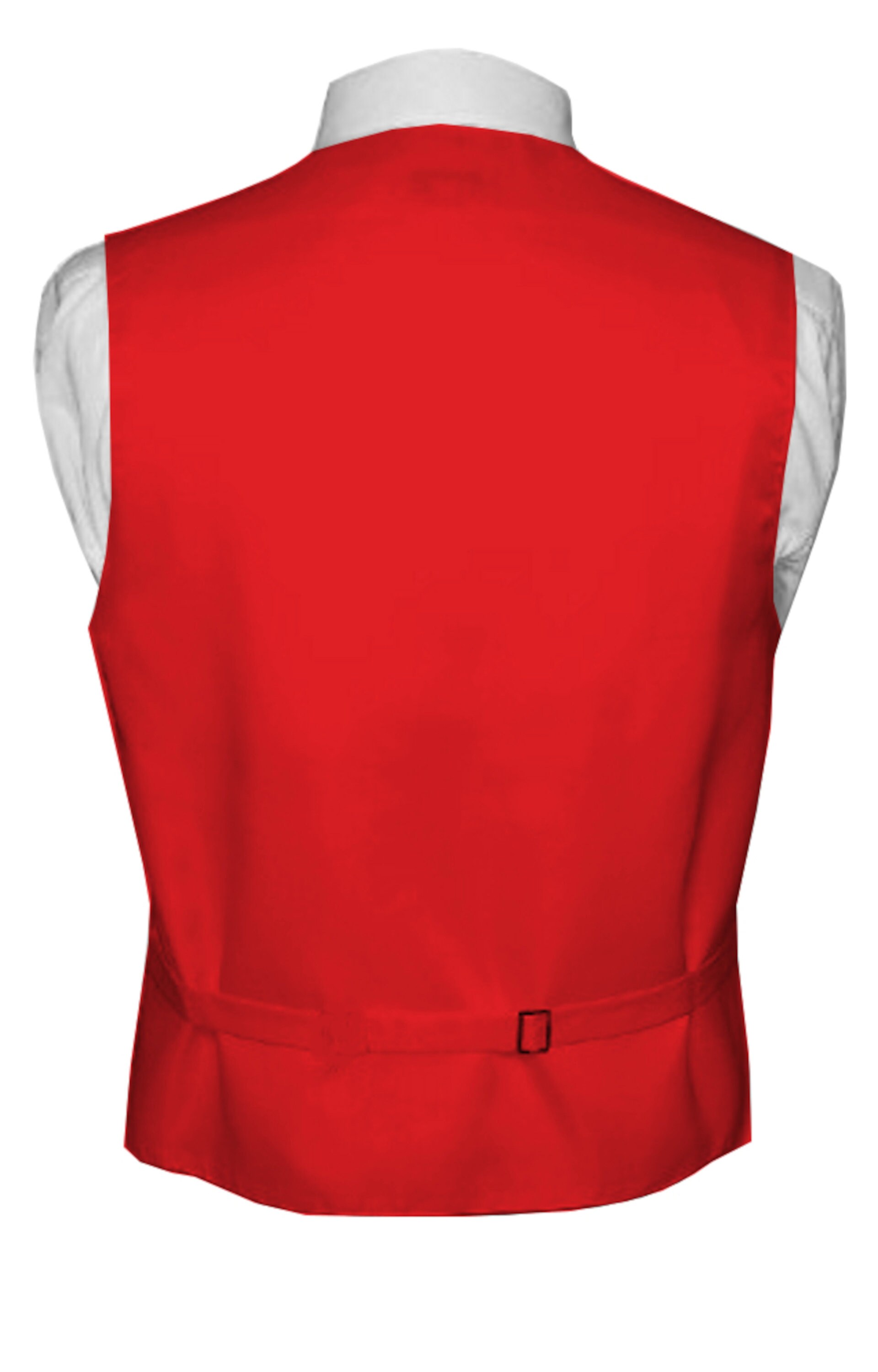 RED MEN'S SATIN Formal Tuxedo Vest, Tie & Hankie Set. for