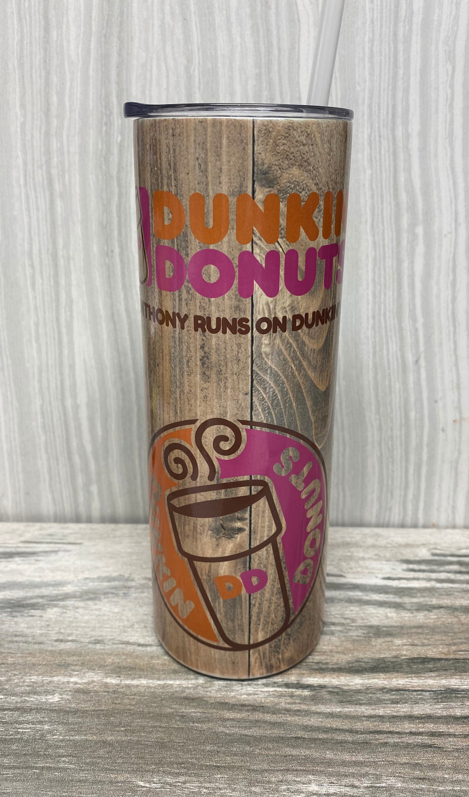 Dunkin Donuts Personalized Coffee Tumbler Tumbler With Etsy