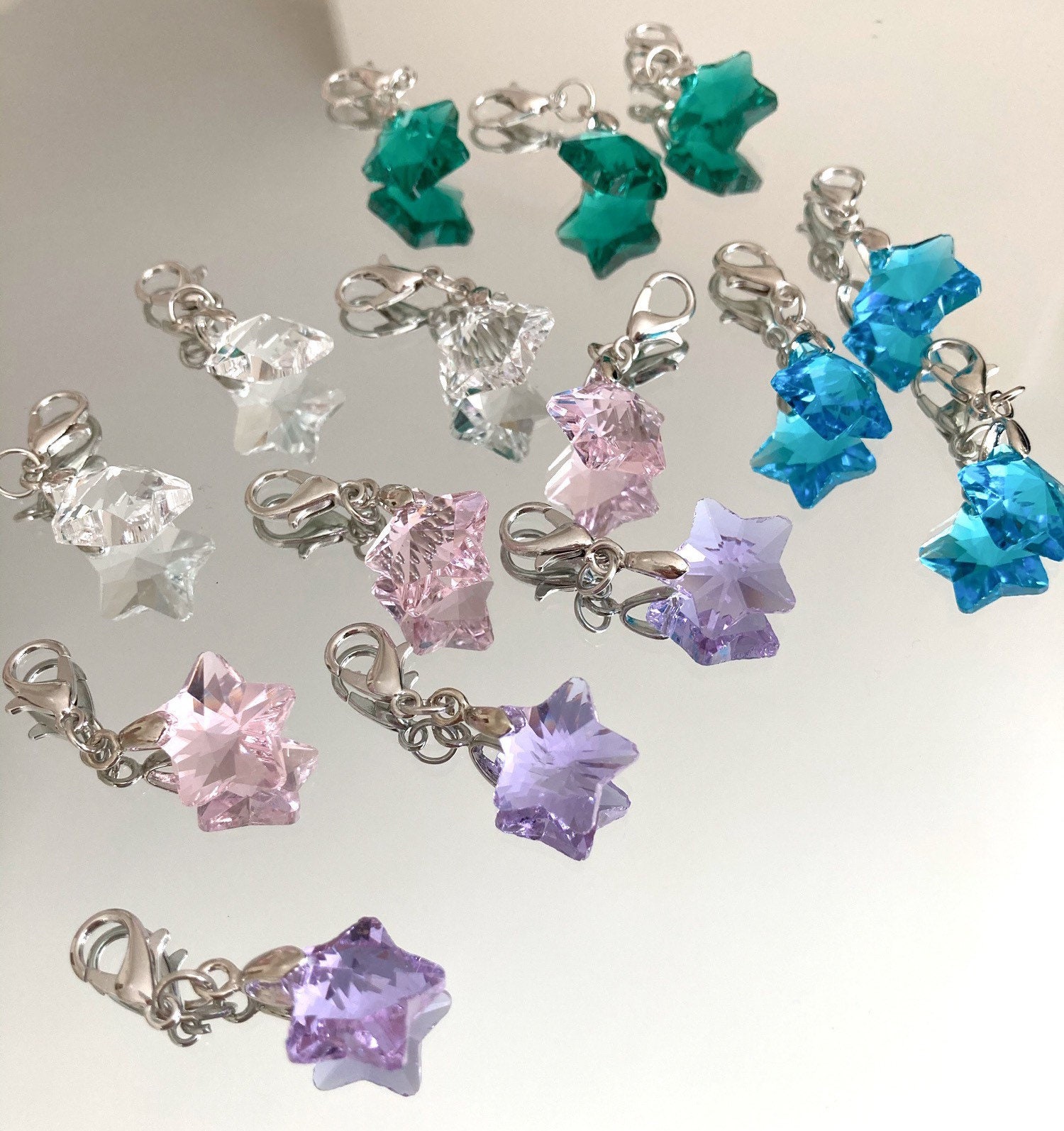 Star Charms Crystal Star Charms Etsy UK