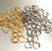 Stainless steel huggie hoops, stainless steel hoop blanks, stainless steel earring blanks, gold huggies, silver huggie hoops 