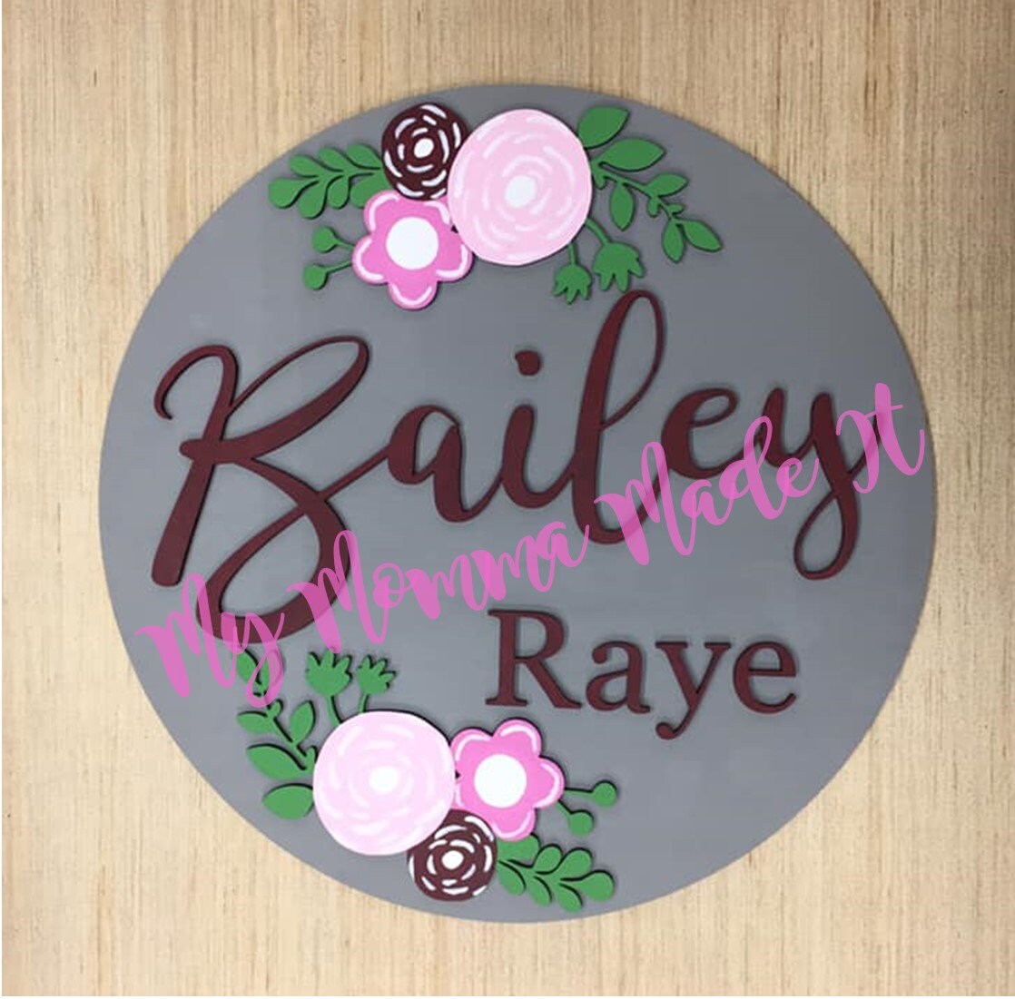 Nursery wall name decor Etsy