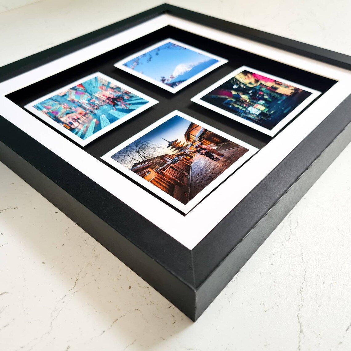 Cadre personnalisé 4 boîtes photo Cadre de boîte profonde Etsy