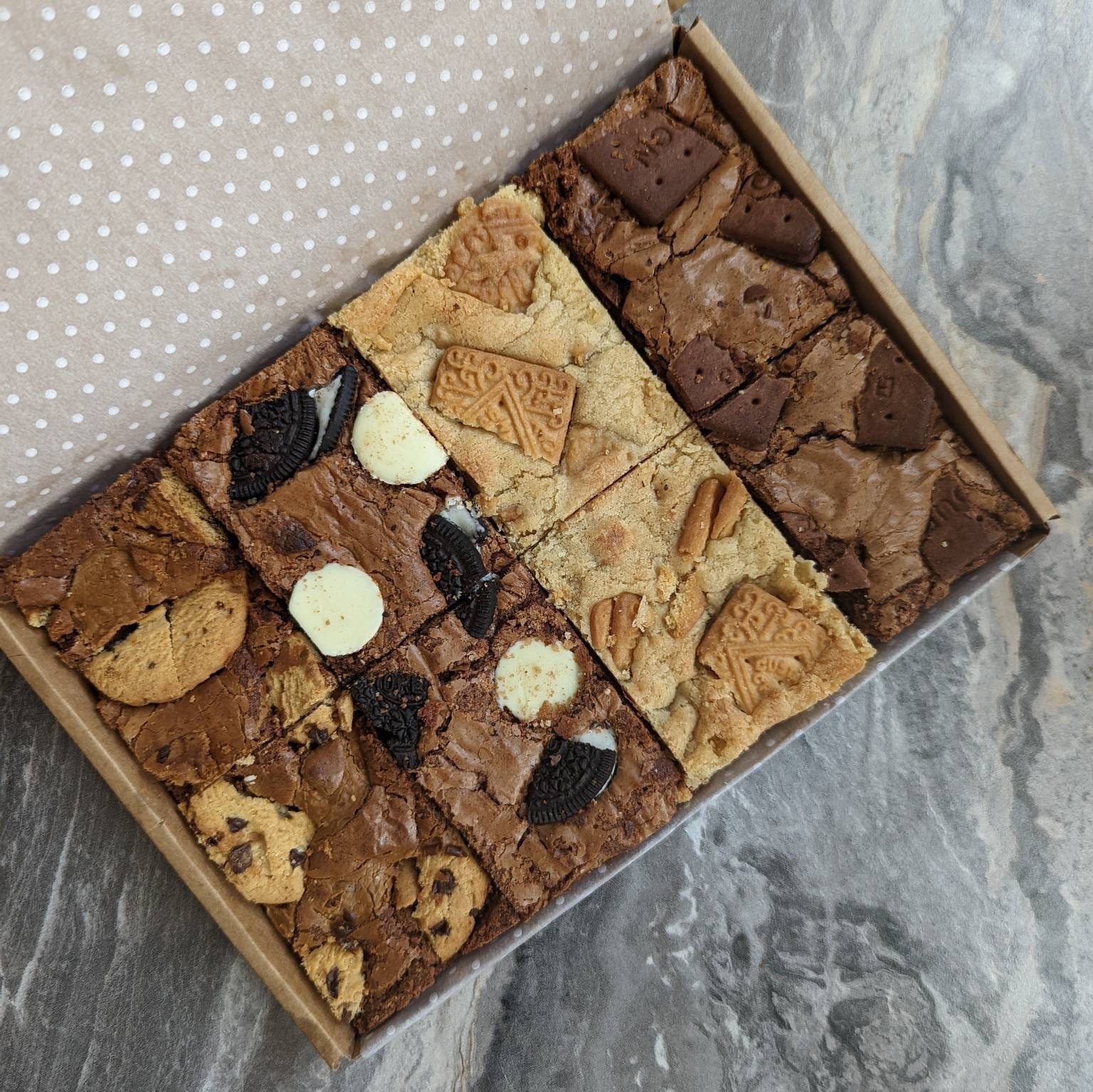 Letterbox Brownie & Blondie Mixed Box Postbox Brownies Etsy UK