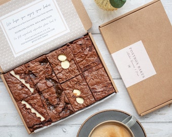 Gluten Free Letterbox Brownies - Postbox Bakes