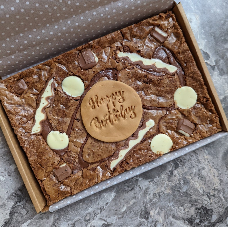 Postbox Brownie Slabs - Letterbox Size - Birthday Brownie - Anniversary Gift - Thank you Gift