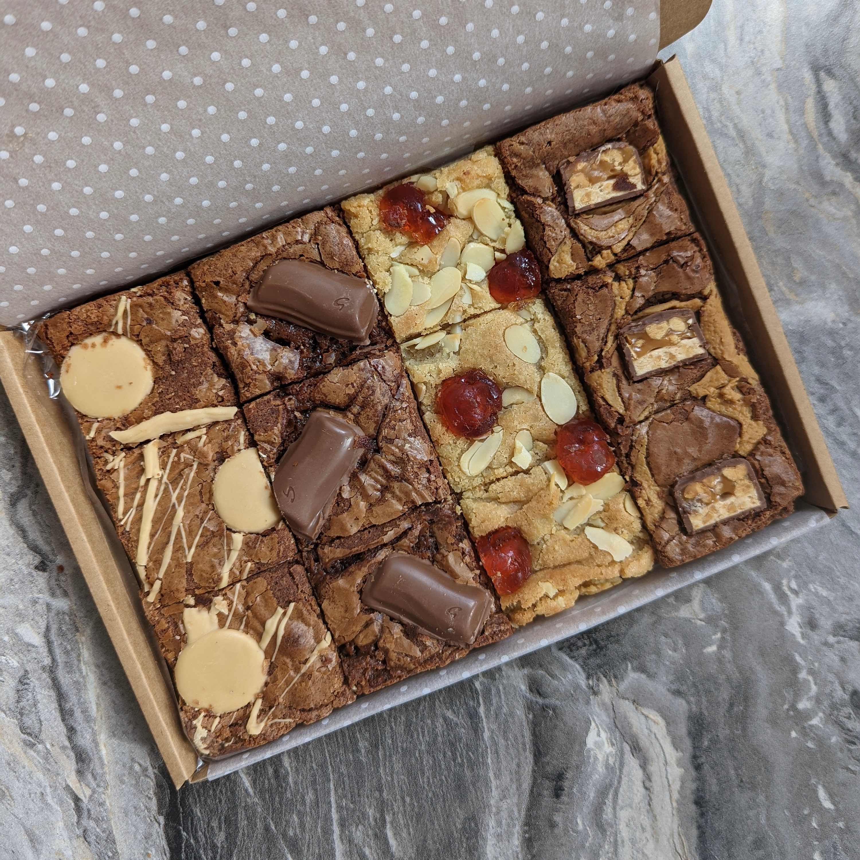 Letterbox Brownie & Blondie Mixed Box Postbox Brownies Etsy UK