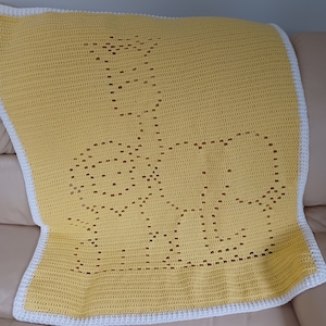 Safari Baby Blanket Crochet Pattern: Giraffe, Lion, Elephant (PDF Pattern)