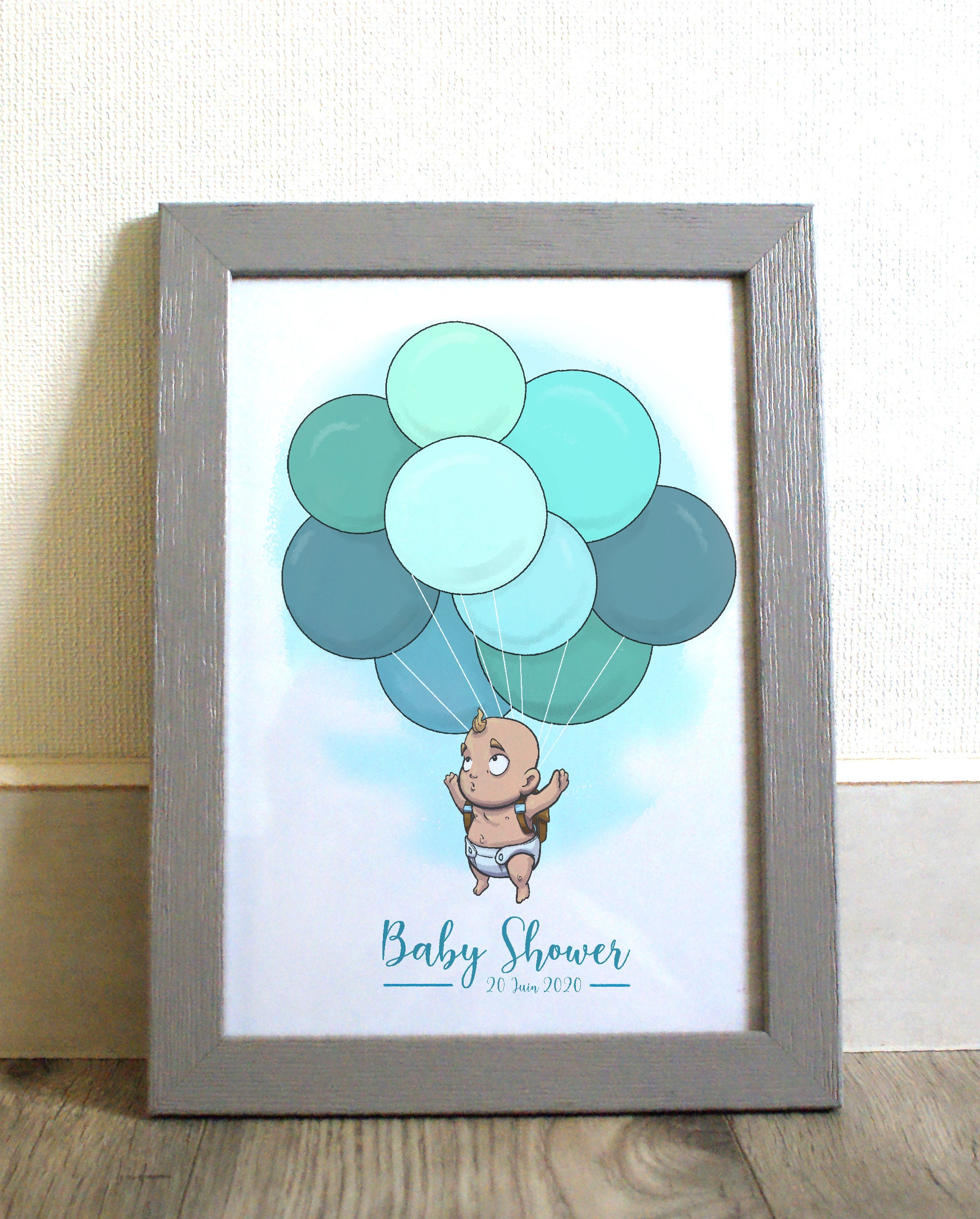 Baby Shower Card to Sign Personalized Etsy UK