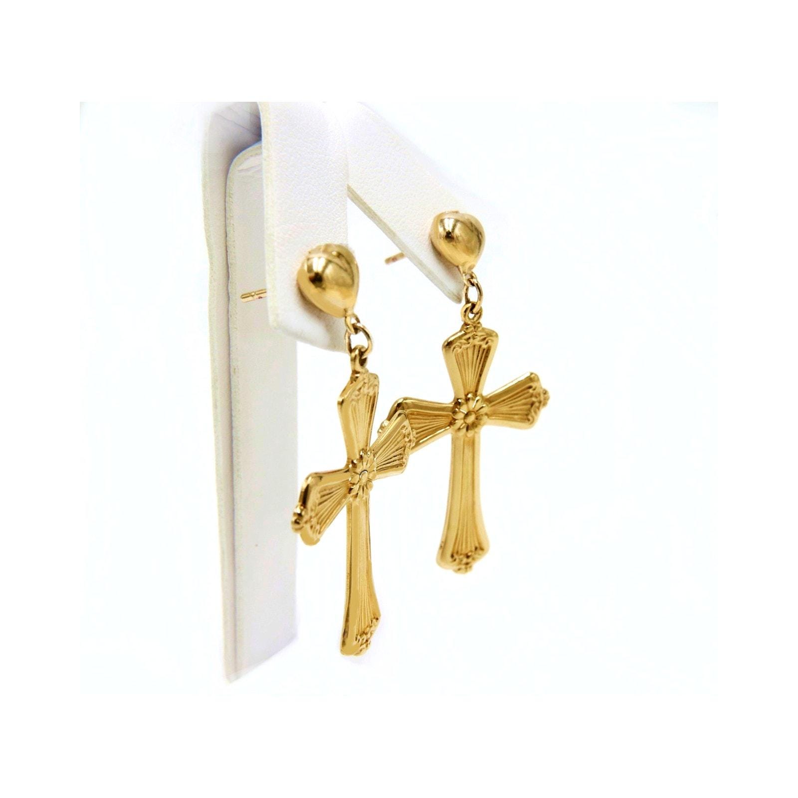 Vintage 1/20 14K Gold Fill Kruzifix Kreuz Anhänger Jesus Religiös
